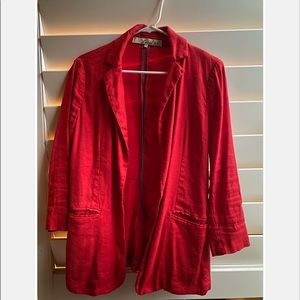 Level 99 red cotton blazer